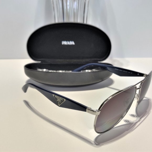 PRADA VINTAGE AVIATOR SUNGLASSES - Picture 4 of 14